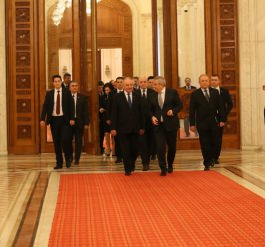 Moldovan president meets president of Senate, deputy president of Chamber of Deputies of Romania