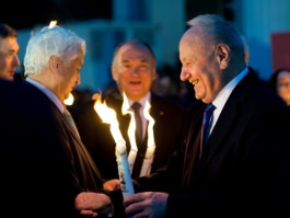 Moldovan president attends ceremony of meeting Holy Fire