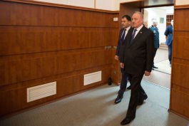 Moldovan president attends meeting of military college