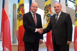 Президент Николае Тимофти провел встречу с чешским премьером Богуславом Соботкой