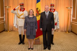 Președintele Republicii Moldova a primit scrisorile de acreditare  ale Ambasadorilor Republicii Austria, Republicii Coreea și României 