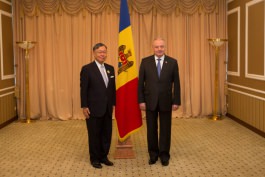 Președintele Nicolae Timofti l-a primit  pe Ambasadorul Japoniei, într-o vizită de sfârșit de mandat 