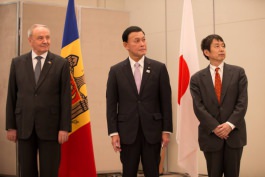 Moldovan president attends ceremony of inauguration of Japanese embassy