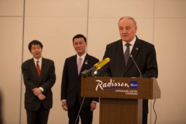 Președintele Nicolae Timofti a participat la ceremonia de inaugurare a Ambasadei Japoniei