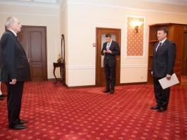 Președintele Nicolae Timofti a primit scrisorile de acreditare din partea ambasadorului Turkmenistanului