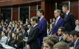 Igor Dodon a ținut un discurs în fața studenților la Institutul de Stat pentru Relaţii Internaţionale din Moscova