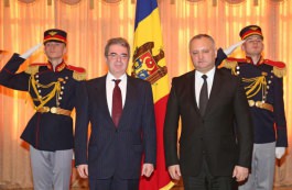 Президент Игорь Додон принял верительные грамоты  четырех новых послов