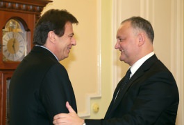 Игорь Додон встретился с главой Офиса Совета Европы в Молдове