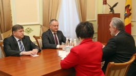 Президент Игорь Додон провел встречу с Послом Республики Македония Панде Лазаревски