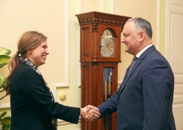Игорь Додон провел встречу с Послом Королевства Швеции в Республике Молдова Сигне Бюргсталлер