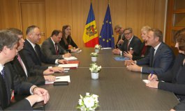 Igor Dodon, Președintele Republicii Moldova a avut o întrevedere cu Donald Tusk, președintele Consiliului European