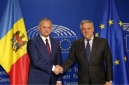 Președintele Republicii Moldova a avut o întrevedere cu Președintele Parlamentului European     