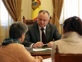 Președintele Republicii Moldova a primit cetățeni în audiență 