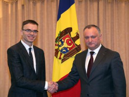 Moldovan president meets Estonian foreign minister