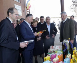 Președintele țării a efectuat o vizită de lucru în raionul Dubăsari