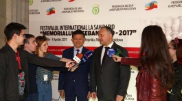 Igor Dodon a participat la ceremonia de premiere a învingătorilor la Turneul internaţional la șah rapid, ”Memorial V. Cebanenco”