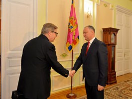 Președintele țării, Igor Dodon a avut o întrevedere cu Pirkka Tapiola, șeful Misiunii UE la Chișinău