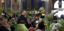 Președintele Republicii Moldova, Igor Dodon a participat la slujba oficiată la Catedrala Mitropolitană ”Nașterea Domnului”