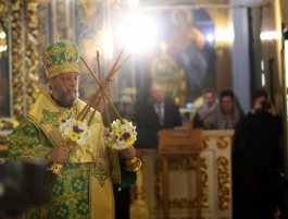 Президент Республики Молдова Игорь Додон принял участие в Богослужении в Кафедральном соборе Рождества Христова