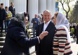 Președintele Republicii Moldova, Igor Dodon a participat la slujba oficiată la Catedrala Mitropolitană ”Nașterea Domnului”