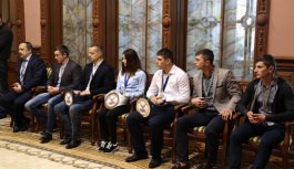 Президент Республики Молдова Игорь Додон встретился с группой молдавских спортсменов