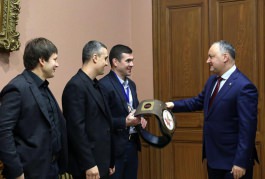 Президент Республики Молдова Игорь Додон встретился с группой молдавских спортсменов