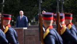 Președintele Republicii Moldova, Igor Dodon a participat la ceremonia festivă de arborare a Drapelului de Stat al Republicii Moldova