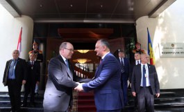 Igor Dodon, Președintele Republicii Moldova a avut o întrevedere cu Prințul Principatului Monaco, Albert al II-lea