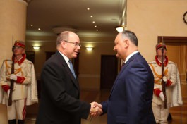 Президент Молдовы Игорь Додон провел встречу с Принцем Княжества Монако Альбером Вторым