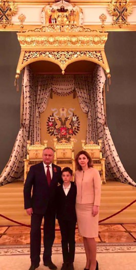 Președintele Republicii Moldova împreună cu Prima Doamnă a țării au participat la recepția de la Kremlin
