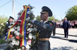 Președintele Republicii Moldova a participat la ceremonia de inaugurare a Memorialului ostașilor căzuți pentru eliberarea satului Delacău