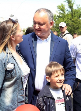 Președintele țării, Igor Dodon a participat la Festivalul Familiei