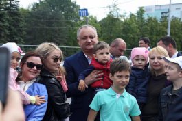 Președintele țării, Igor Dodon a participat la Festivalul Familiei