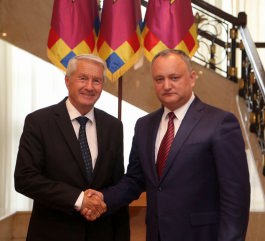 Președintele Republicii Moldova a avut o întrevedere cu delegația Consiliului Europei, condusă de Secretarul General, dl Thorbjorn Jagland
