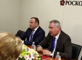 Игорь Додон встретился в Санкт-Петербурге с Дмитрием Рогозиным