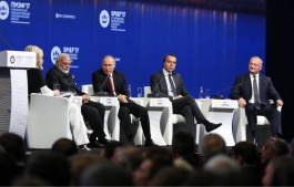 Igor Dodon a rostit un discurs în cadrul Forumului Economic Internațional din Sankt Petersburg