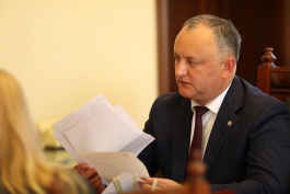 Igor Dodon, Președintele Republicii Moldova a primit cetățeni în audiență