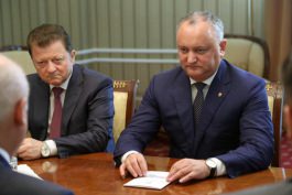 Președintele Igor Dodon a avut o întrevedere cu delegația din Republica Belarus