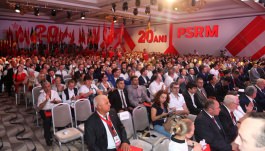 Igor Dodon a participat la ceremonia solemnă organizată cu prilejul celei de-a XX-a aniversare de la fondarea PSRM