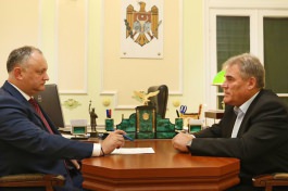 Președintele Republicii Moldova Igor Dodon a avut o întrevedere cu Președintele Uniunii Veteranilor Războiului din Afganistan, Mihail Mocan