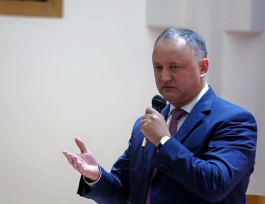 Președintele Republicii Moldova, Igor Dodon a avut o întrevedere cu reprezentanții diasporei moldovenești în Republica Belarus