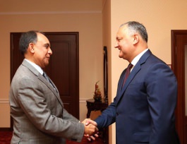 Президент страны провел встречу с бывшим Послом Соединенных Штатов Америки в Республике Молдова