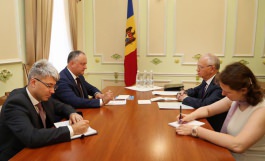 Игорь Додон встретился с Чрезвычайным и Полномочным Послом Российской Федерации в Республике Молдова, Фаритом Мухаметшиным