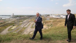 Președintele Igor Dodon a efectuat o vizită la Portul Internațional Liber Giurgiulești