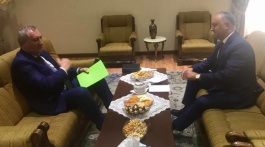 Igor Dodon și Dmitri Rogozin au avut o întrevedere la Teheran