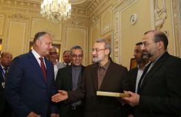 Colaborarea pe dimensiunea parlamentară - subiectul discuțiilor dintre Igor Dodon și Ali Larijani