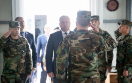 Верховный главнокомандующий Вооруженных сил РМ совершил рабочую поездку на полигон в Бульбоака