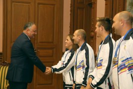 Igor Dodon a felicitat sportivii care au obținut rezultate remarcabile în cadrul a două Campionate Europene  