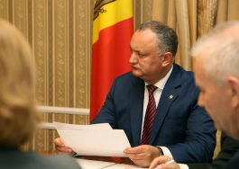 Șeful statului a avut o întrevedere cu reprezentanții Federației Sindicatelor din Republica Moldova.