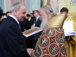 Discursul rostit de președintele Nicolae Timofti la recepția oferită cu prilejul vizitei Patriarhului Moscovei și al întregii Rusii, Kiril, în Republica Moldova